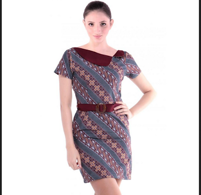 mini dress batik terbaru