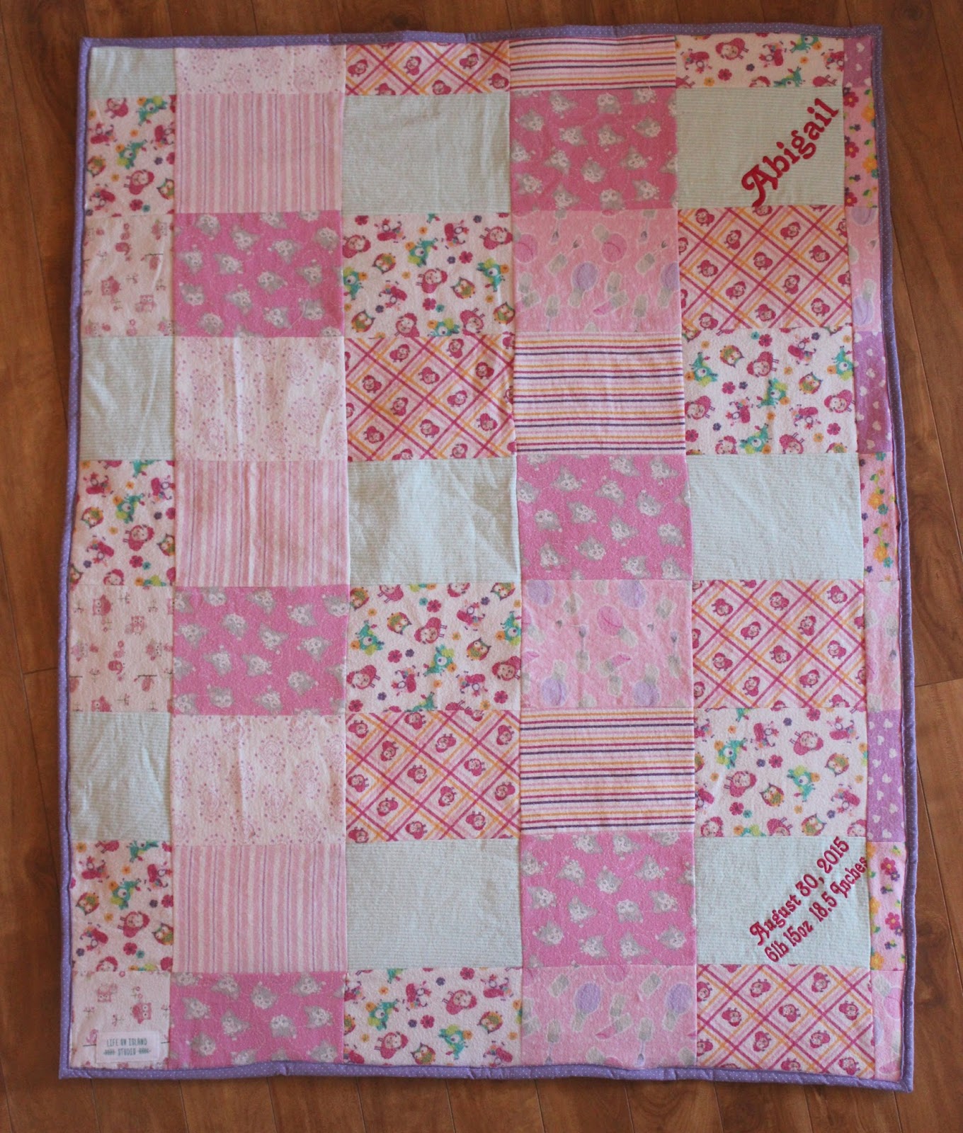 Baby Clothes Memory Quilt