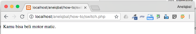 switch case php