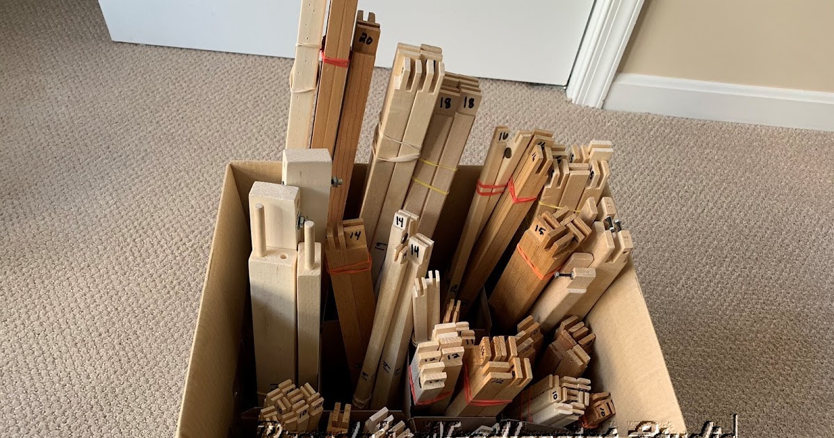 Brenda's Needlepoint Studio Stretcher Bars Organized 1/27/19