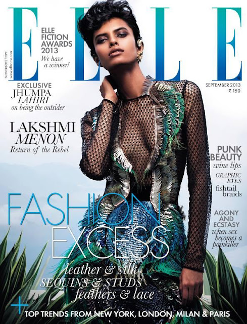Return of Rebel: Supermodel Lakshmi Menon on the cover of Elle 