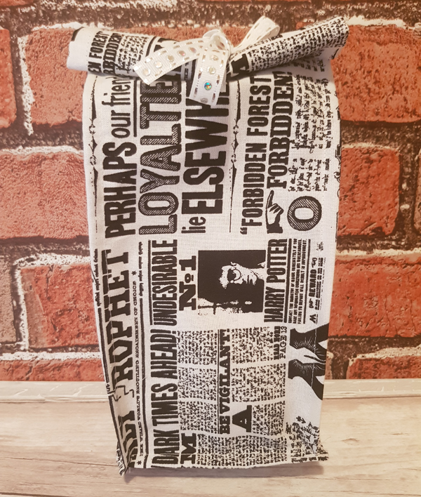 How I made fabric gift bags from Harry Potter fabrics