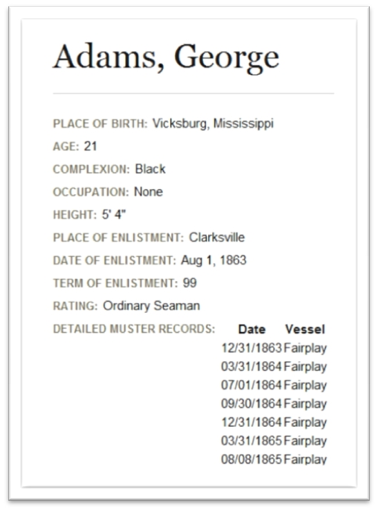 GeneaMusings Civil War Soldiers and Sailors Database Part 1