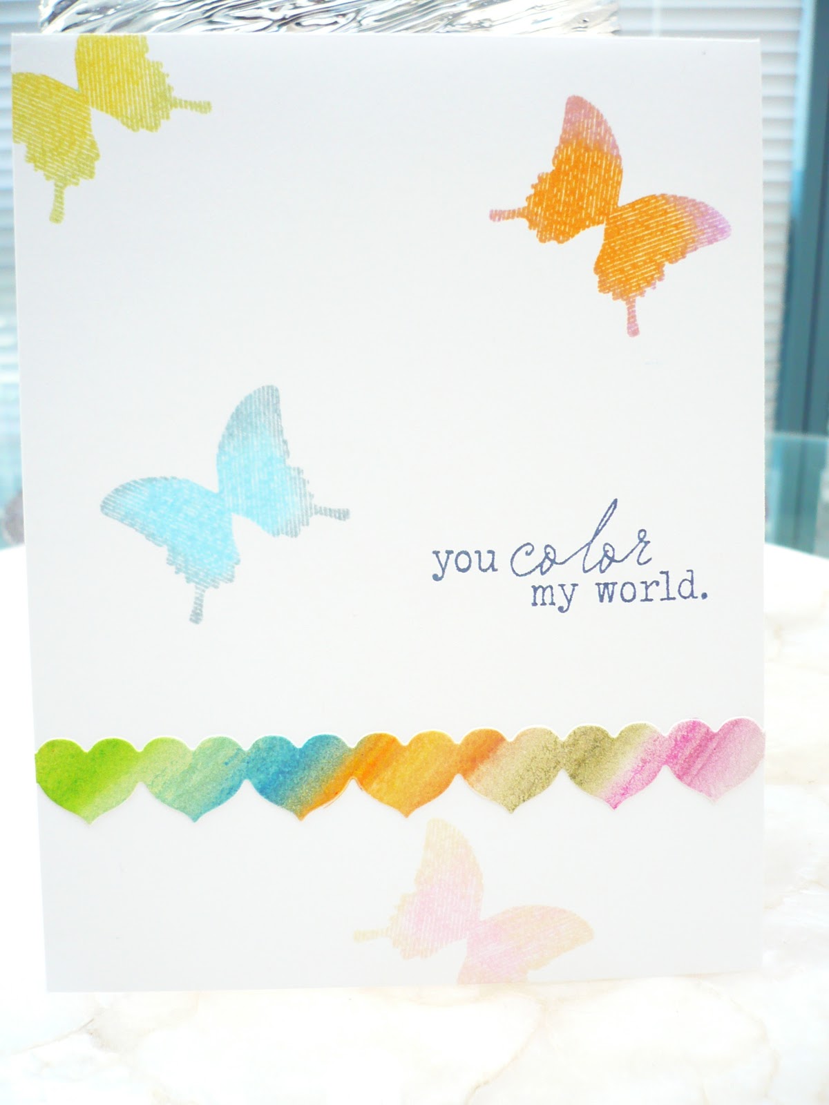 cards by cara: Papertrey Ink - Make it Monday - graduated backgrounds
