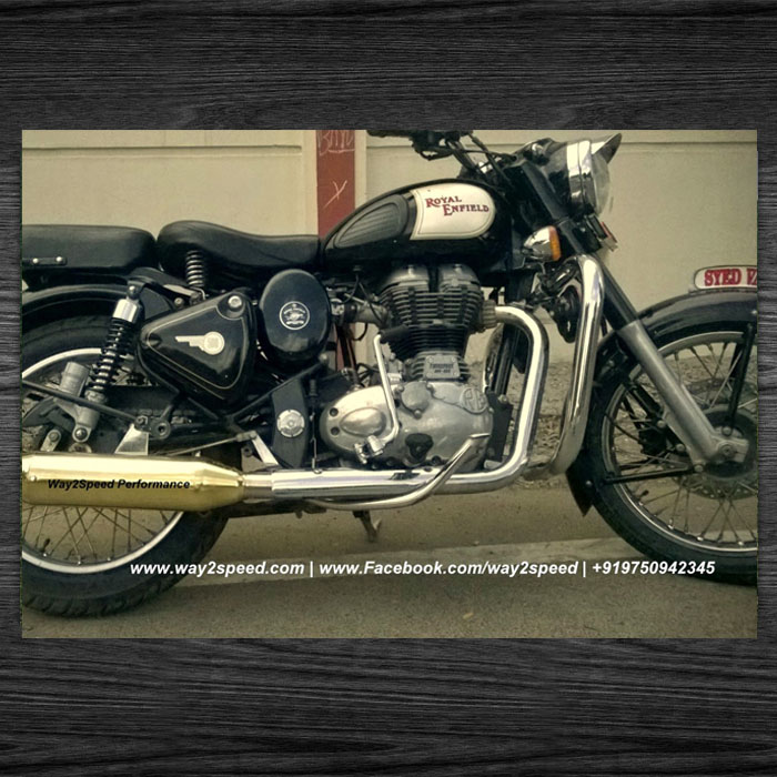 Way2speed Royal Enfield Rifle Exhaust Royal Enfield Brass Accessories