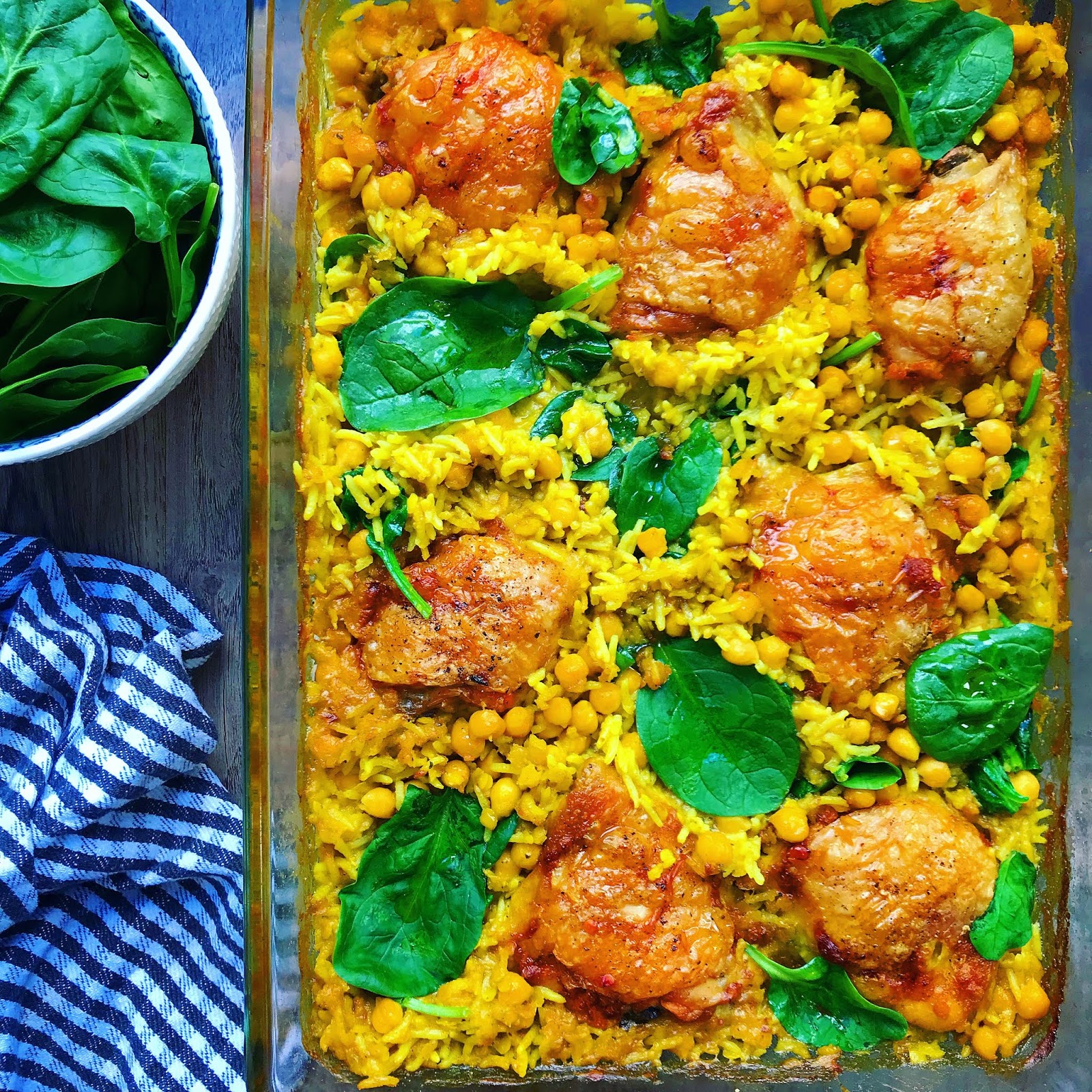 One Tray Chicken and Chickpea Curry