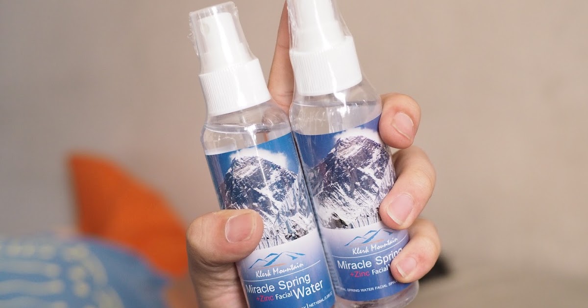 รีวิวสเปรย์น้ำแร่ลดสิว Klerk Mountain Miracle Spring Water Kaosuaylunla Diary