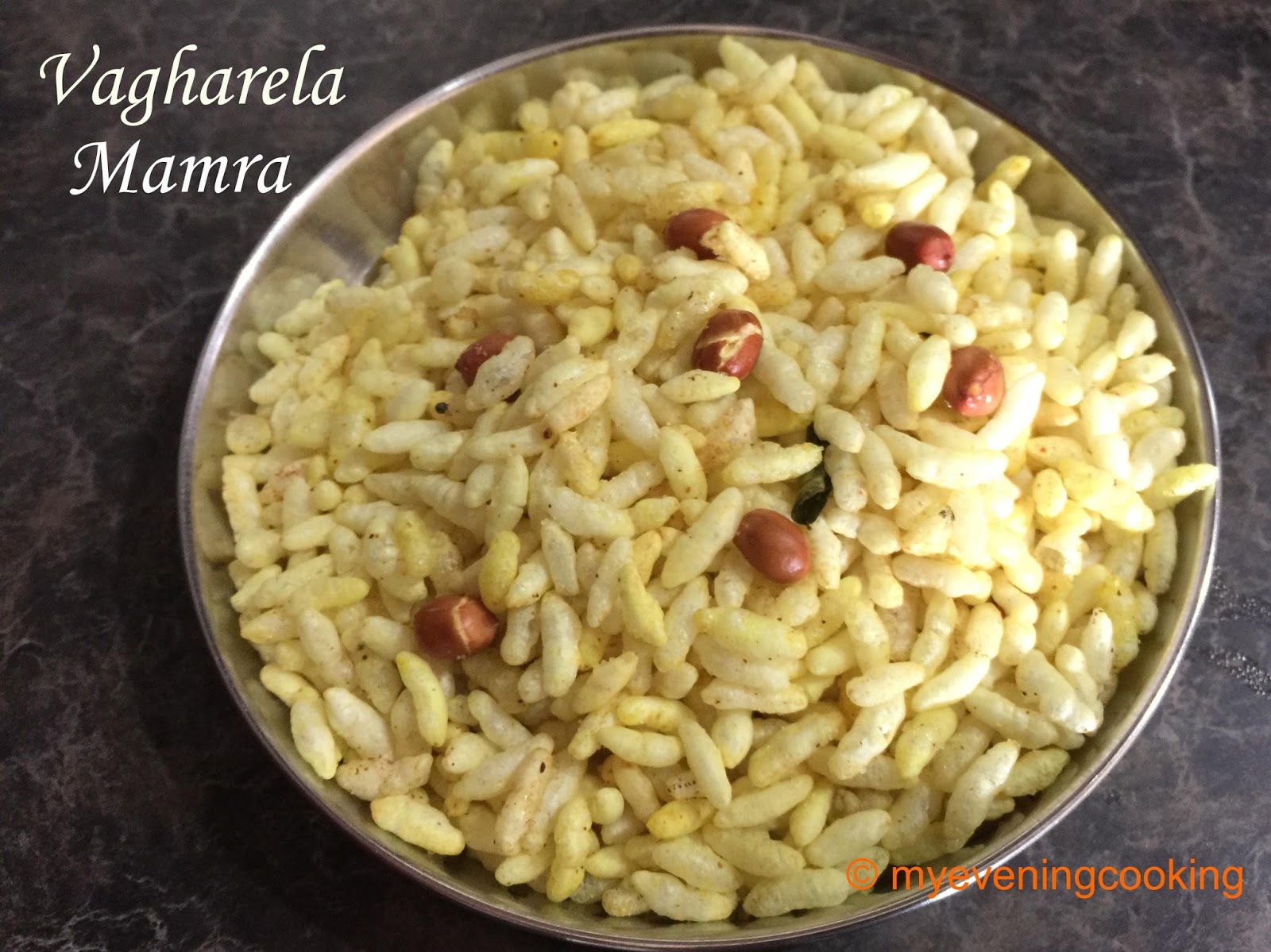 Vagharela Mamra ( Spicy Puffed Rice) My Evening Cooking