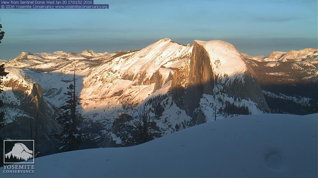 daily timewaster A collection of wintery Yosemite cam views quite beautiful.