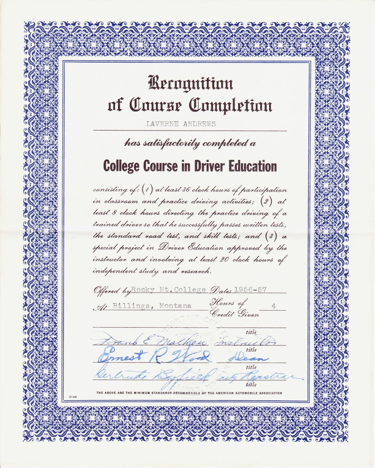 certificate of completion of driver education california