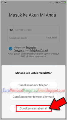 daftar akun mi