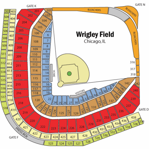 boudd: wrigley field seating chart