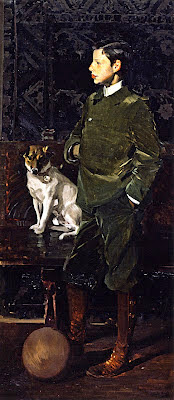Joaquín Sorolla García y su perro Joaquín Sorolla García y su perro, Joaquín Sorolla Bastida, Retratos de Joaquín Sorolla, Joaquín Sorolla y Bastida, Joaquín Sorolla, Pintor español, Retratista español, Pintores Valencianos, Joaquín Sorolla García