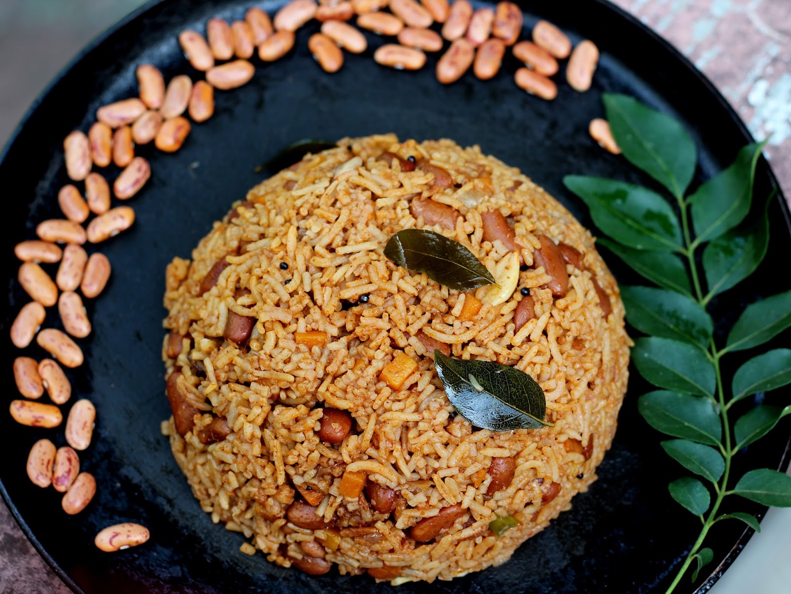 Happiness on a Plate: Rajma beans fried rice
