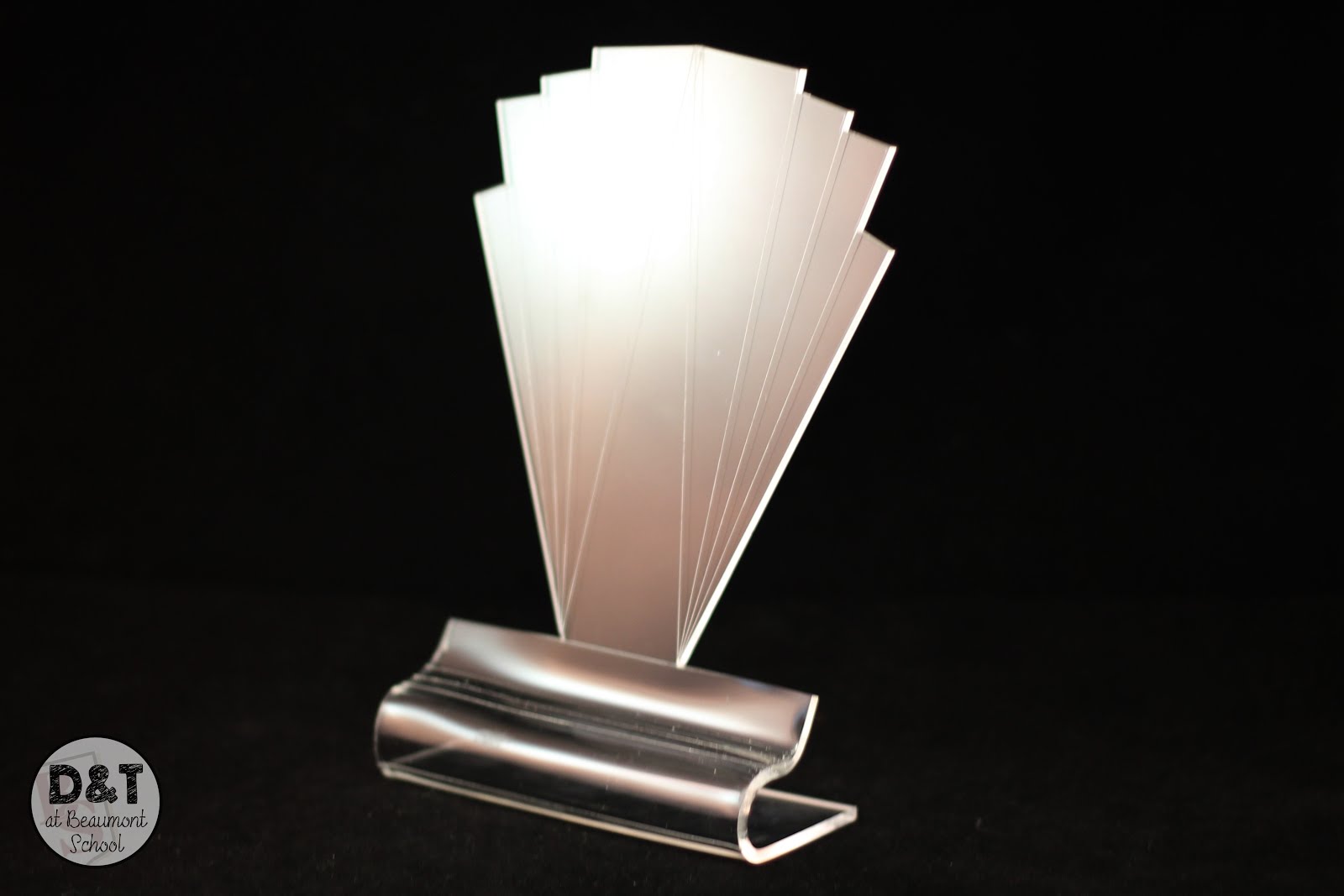 DT at Beaumont School Year 8 Laser Cut Acrylic Phone Stands