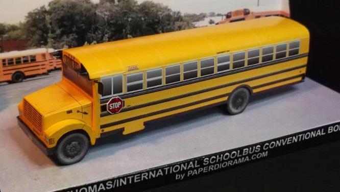 Electric school bus image