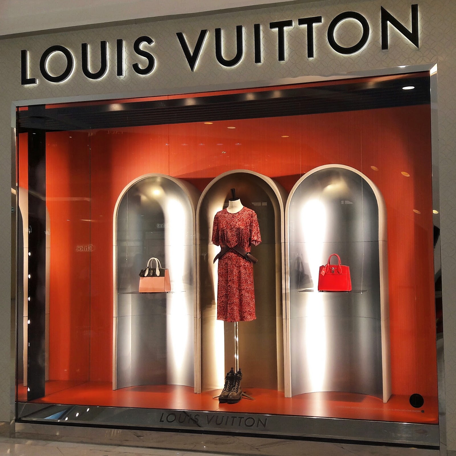 LOUIS VUITTON window display at Emporium in Bangkok