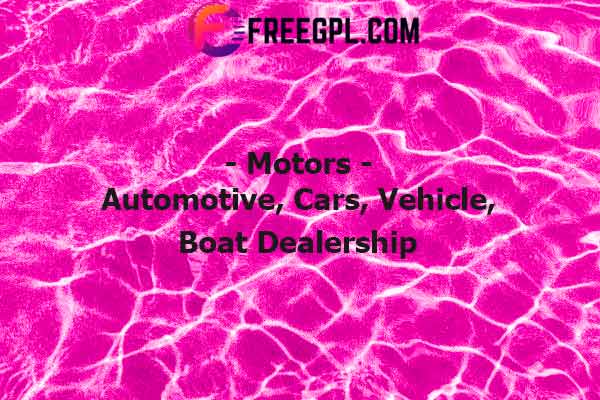 Motors - Car Dealer, Rental & Classifieds WordPress Theme Nulled Download Free