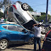 Accidente vehicular es captado por cámaras de seguridad.