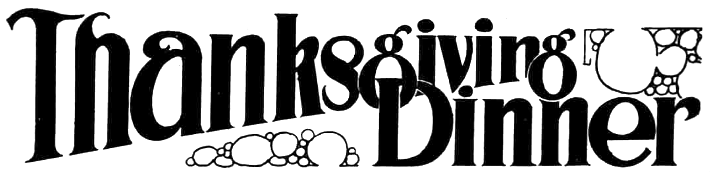 "Thanksgiving Dinner" titles or banners | Christian Clip ...