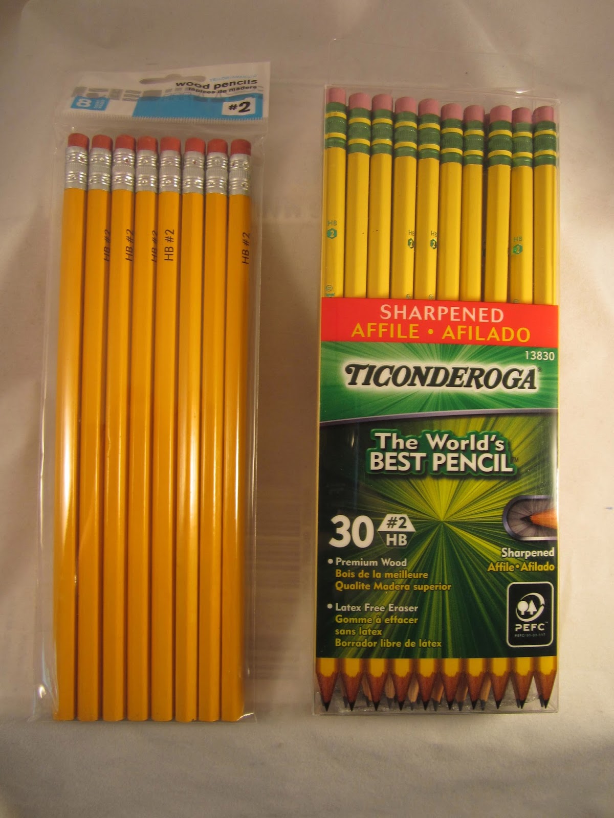 Snippety Gibbet Walmart Pencils vs. Ticonderoga Pencils