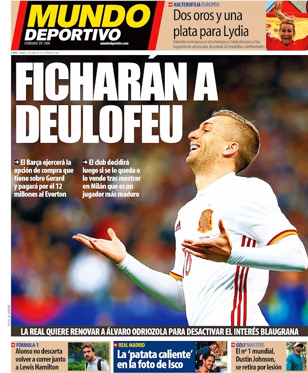 FC Barcelona, Mundo Deportivo: "Ficharán a Deulofeu"