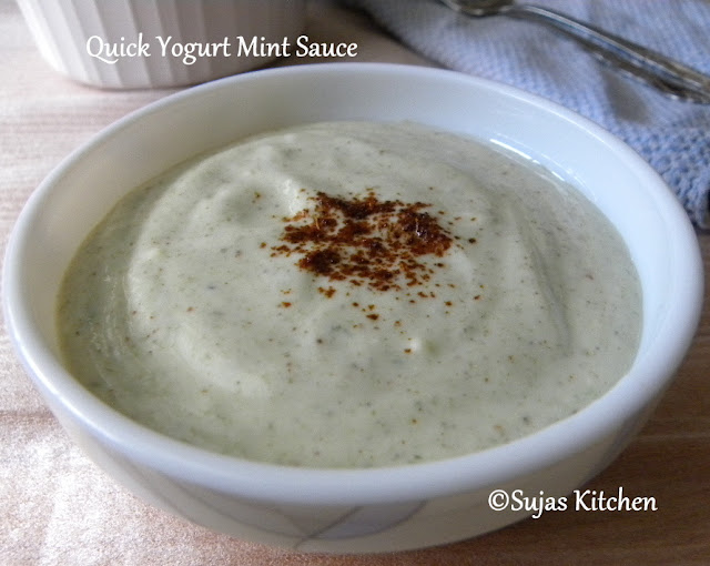 Quick Yogurt Mint Sauce