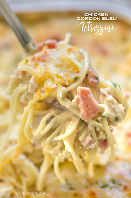 Chicken Cordon Bleu Tetrazzini - we are obsessed with this yummy casserole!! Chicken, ham, swiss cheese, mushroom soup, Alfredo sauce, chicken broth, pasta and parmesan. So quick and easy to make. Can make ahead of time and freeze for later. We make this at least once a month. It always receives rave reviews!!! We love this easy casserole recipe. Chicken Cordon Bleu Tetrazzini - we are obsessed with this yummy casserole!! Chicken, ham, swiss cheese, mushroom soup, Alfredo sauce, chicken broth, pasta and parmesan. So quick and easy to make. Can make ahead of time and freeze for later. We make this at least once a month. It always receives rave reviews!!! We love this easy casserole recipe.