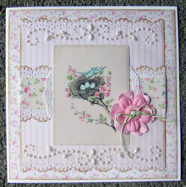 Panduro Hobby´s Scrapbooking Designteam Kort med Tilda papir