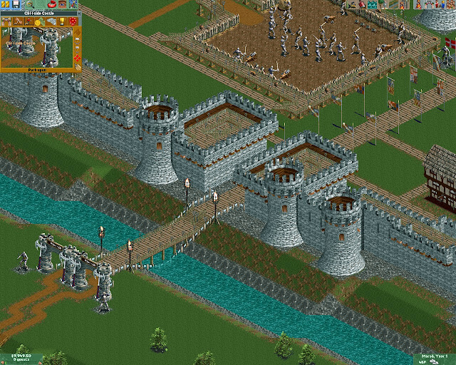 RollerCoaster Tycoon 2 - Medieval Castle Park Screenshot