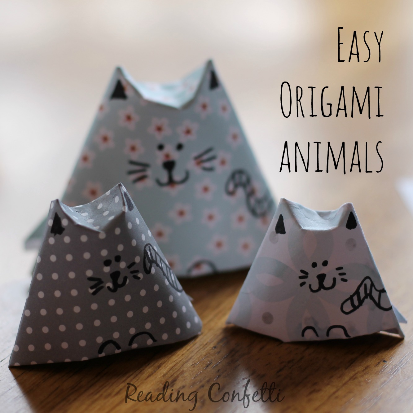 how to make origami animals step by step