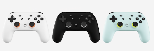Google Stadia controllers Google Stadia controller colors white black green