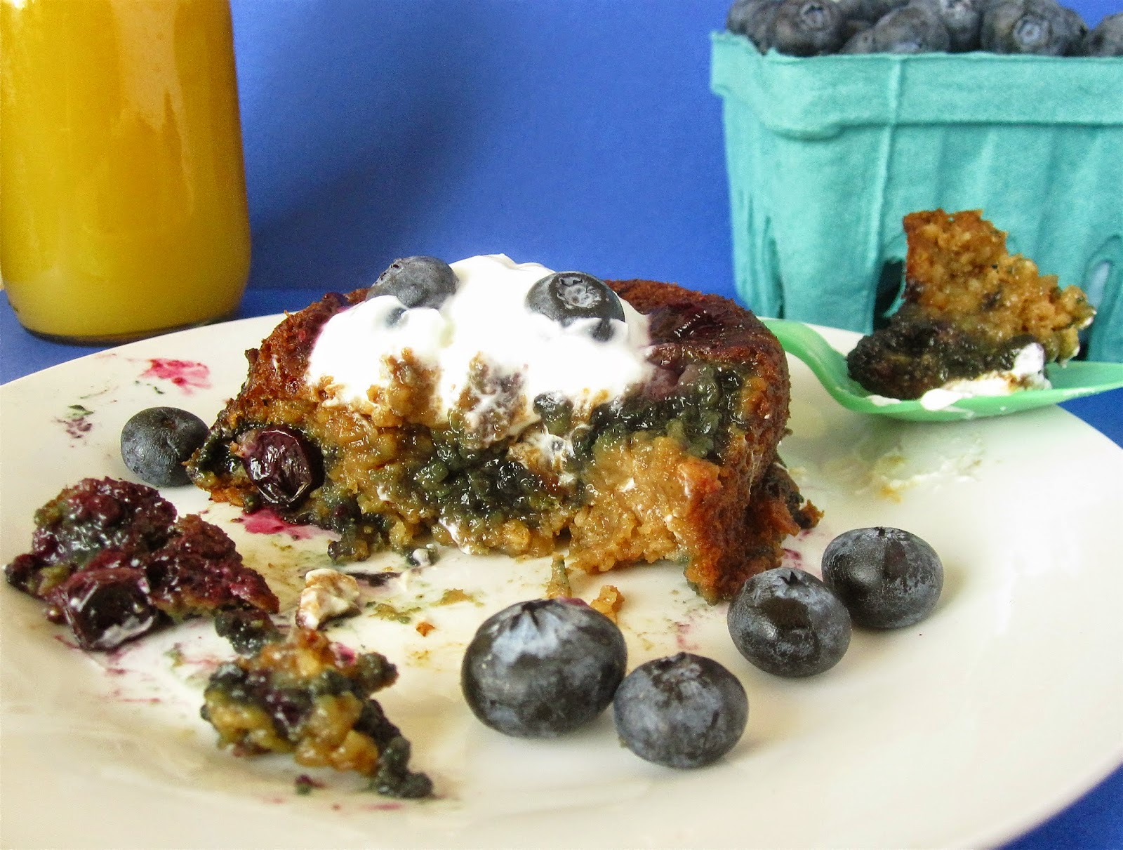 SingleServing Skinny "Blueberry Muffin" Baked Oatmeal (eggfree, dairy