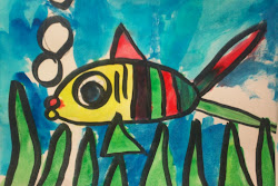 watercolor kindergarten fish painting mr collect