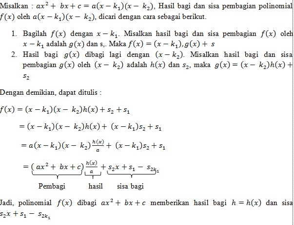 Matematika Peminatan Polinomial Suku Banyak