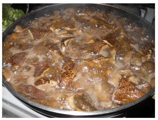 маслята жареные