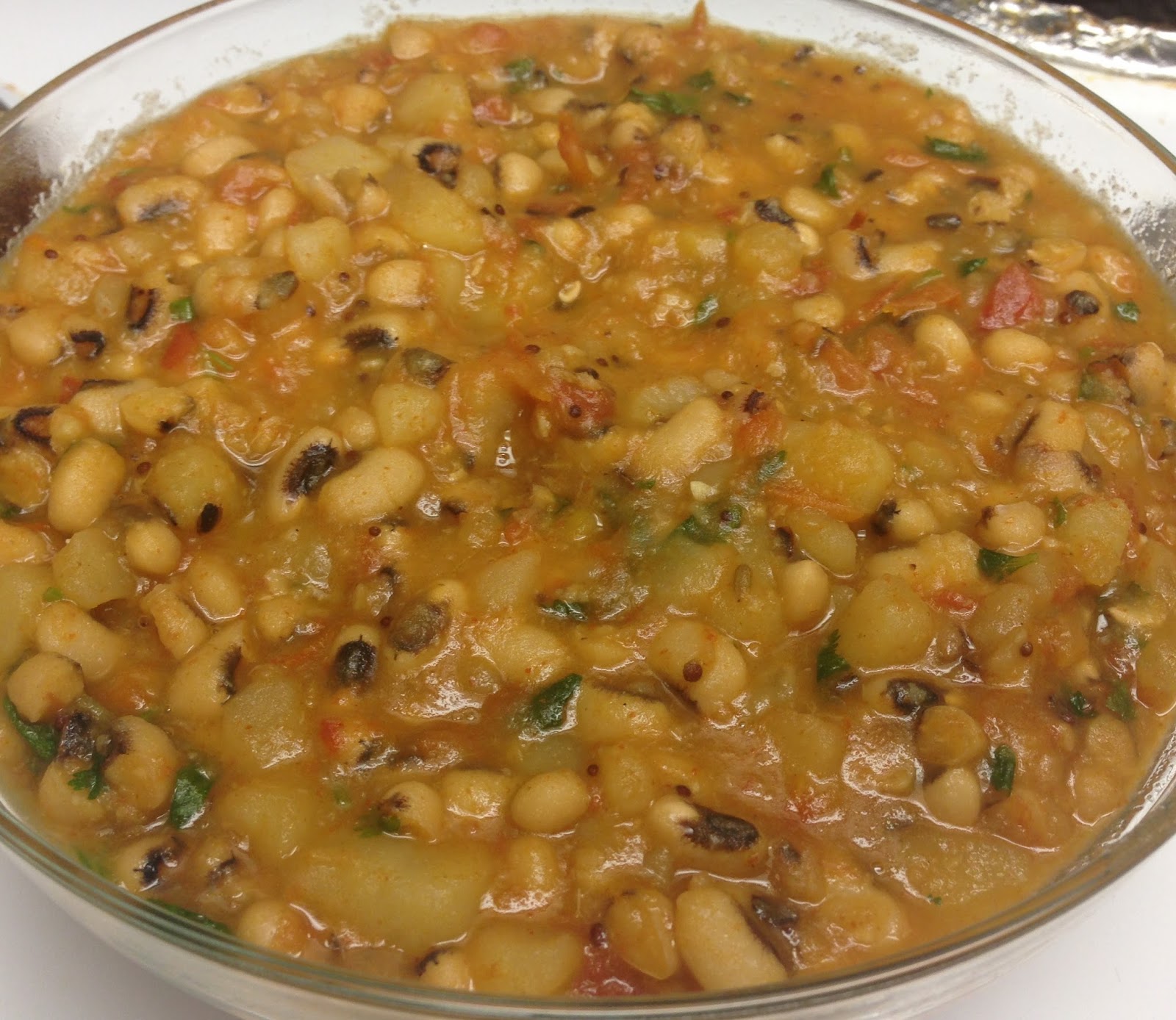 Karamani / Black Eye Beans Curry Krishni's Kitchen