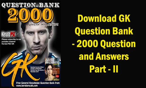 2000 General Knowledge Question Bank PDF Download