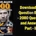 2000 General Knowledge Question Bank PDF Download