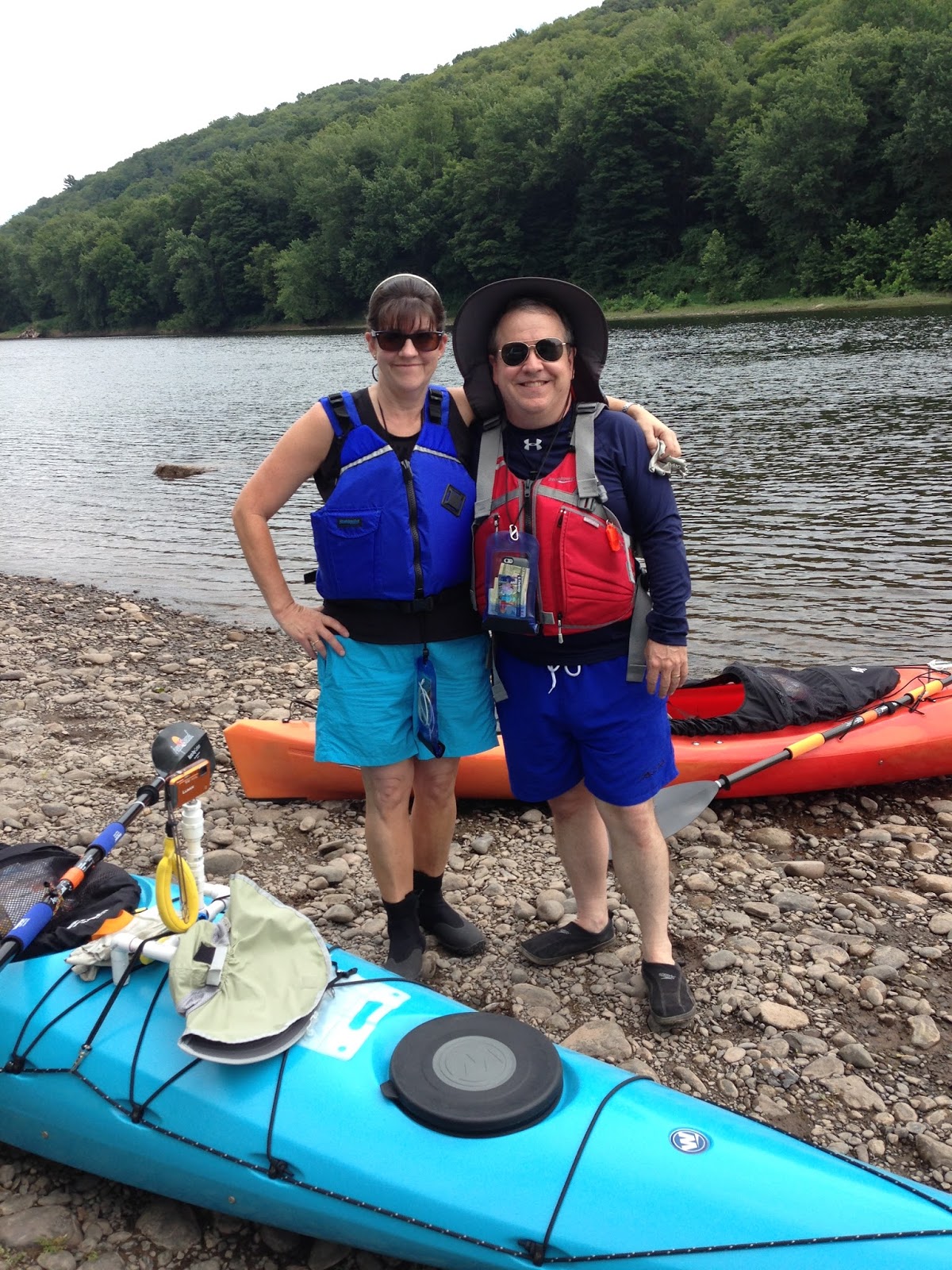 Over 50 Kayaking for Fun and Adventure Kayak Camping in the Delaware Water Gap with my wife