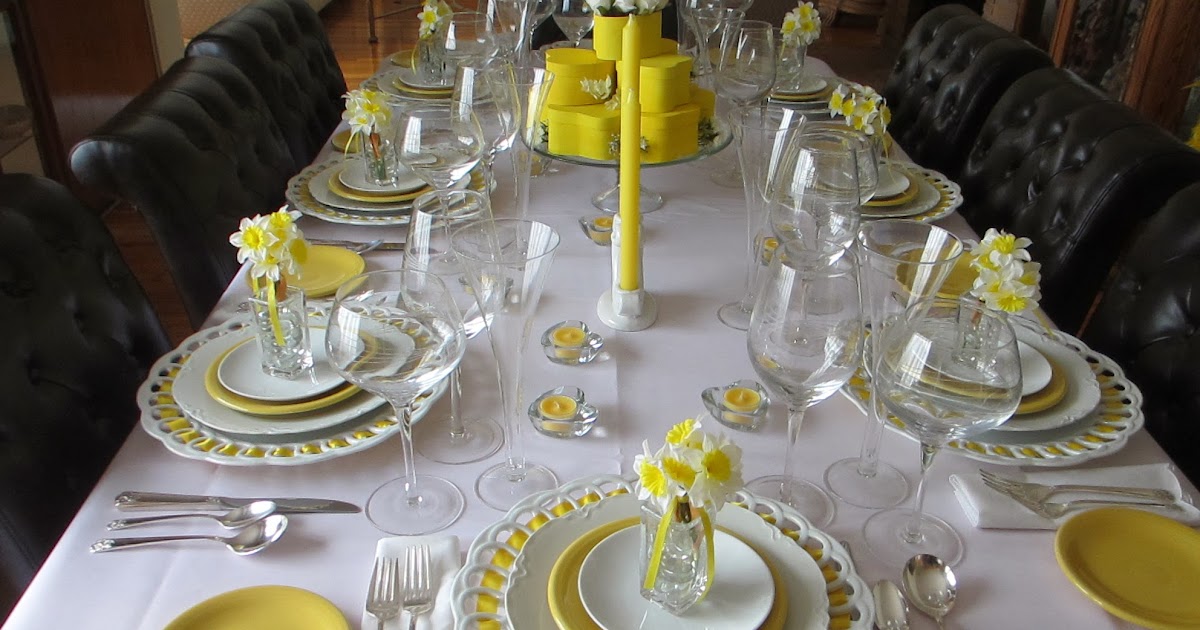 The Welcomed Guest: Uniquely Yellow Valentine Tablescape
