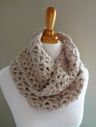 infinity scarf crochet pattern noir patterns easy cowl simple pavement yarn stitch stitches flux fiber crocheted winter chunky crocheting double
