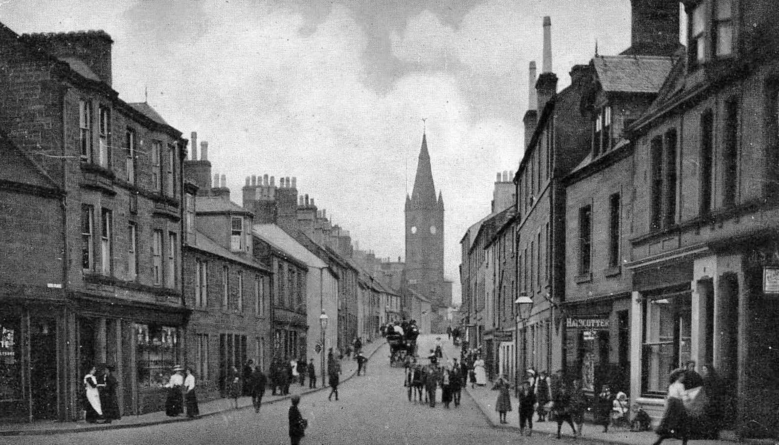 Tour Scotland Old Photograph St Michael Street Dumfries Scotland