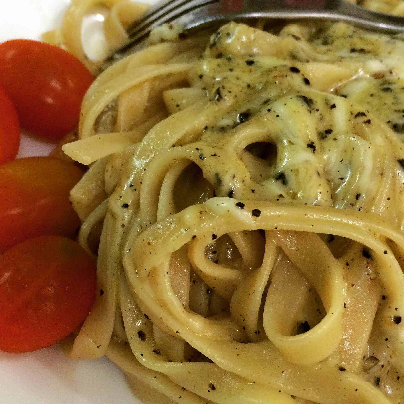 Almaraz Kitchen Diary Cacio e Pepe Fettuccine
