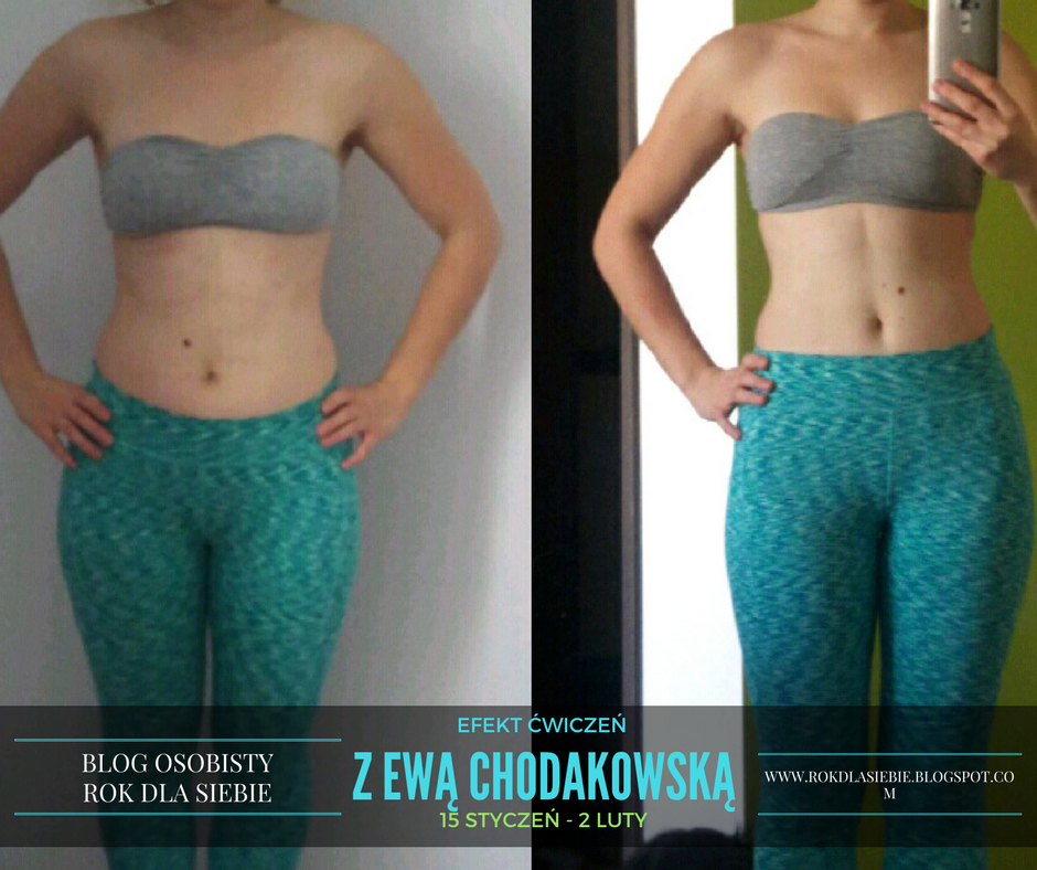 Efekty ćwiczeń z Ewą Chodakowską