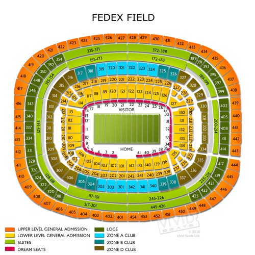 Fedex Field 3d Seating Chart