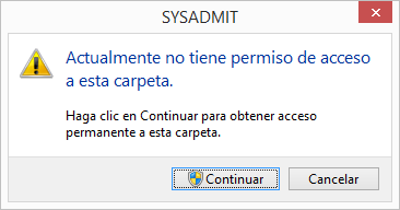 Windows: Actualmente no tiene permiso de acceso a esta carpeta