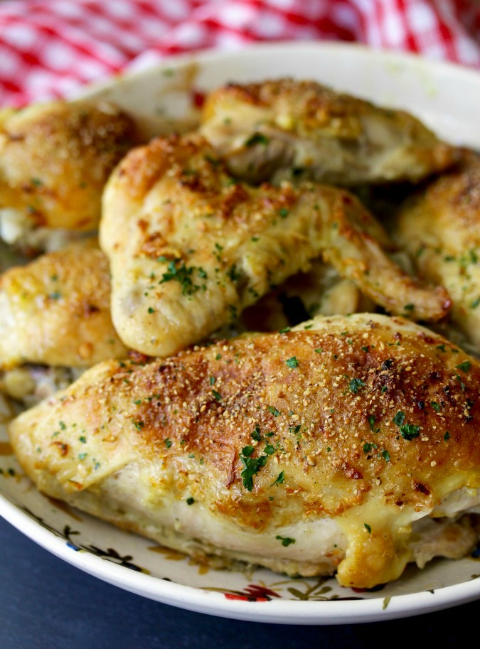 Roasted Chicken Parts with Ginger and Garlic | Karen's Kitchen Stories
