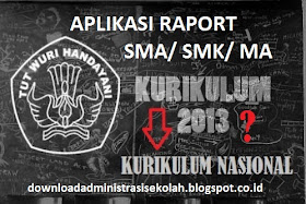  yang saya dapat dari berbagai sumber dan terdiri dari beberapat aplikasi raport excel Aplikasi Raport SMA/ SMK/ MA Kurikulum 2013 dan Contoh Pengisian Raport (Rev. 2016)