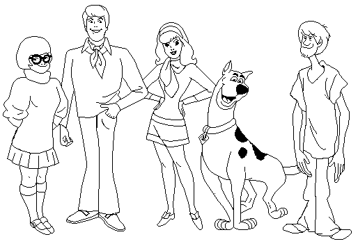 Scooby Doo Coloring August 2012 Minister Coloring